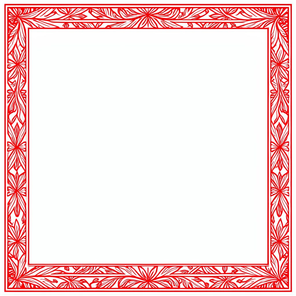 A border design with traditional Hawaiian fabric patterns in rich earthy tones