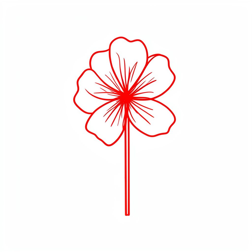 A fimo flower hair pick with sculpted tropical blossoms in warm coral and cream tones
